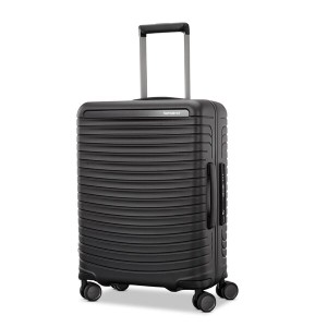 サムソナイト メンズ ボストンバッグ バッグ Framelock Max Carry-On Hardside Spinner Asphalt Black