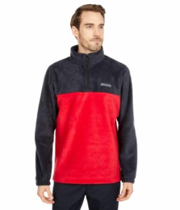 コロンビア メンズ コート アウター Steens Mountain Half Zip Black/Mountain Red