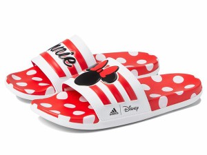 アディダス レディース サンダル シューズ Adilette Comfort White/Ray Red/Black