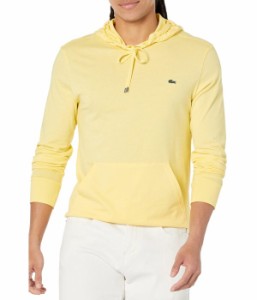 ラコステ メンズ パーカー・スウェット アウター Long Sleeve Hoodie Jersey T-Shirt w/ Central Pocket Yellow