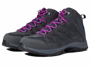 コロンビア レディース スニーカー シューズ Crestwood Mid Waterproof Graphite/Bright Plum