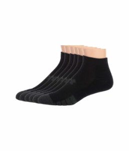 アンダーアーマー メンズ 靴下 アンダーウェア Performance Tech Low Cut Socks 6-Pair Black