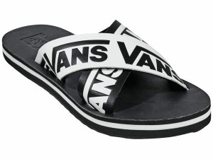 バンズ レディース サンダル シューズ Cross Strap (Vans) Black/White