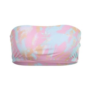 アディダス レディース トップのみ 水着 Psychedelic Summer Tube Top True Pink/Vapor Blue/Glow Orange