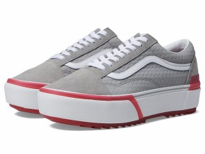 バンズ メンズ スニーカー シューズ Old Skool Stacked Suede Emboss Grey/Pink