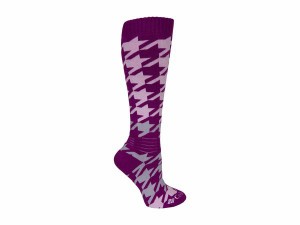 コロンビア メンズ 靴下 アンダーウェア Houndstooth Over-the-Calf Snowboard Medium Weight 1-Pack Plum