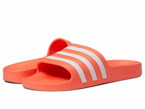 アディダス メンズ サンダル シューズ Adilette Aqua Slides Solar Red/White/Solar Red