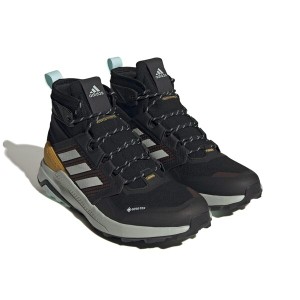 アディダス メンズ スニーカー シューズ Terrex Trailmaker Mid GTXR Core Black/Wonder Silver/Semi Flash Aqua