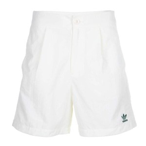 アディダス レディース ハーフパンツ・ショーツ ボトムス Woven Pleated Shorts Off-White