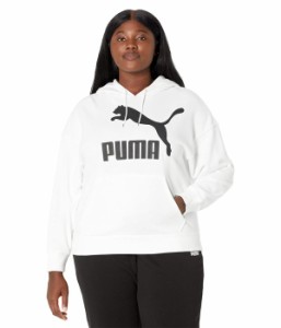 プーマ レディース パーカー・スウェット アウター Plus Size Classics Logo Hoodie Puma White/Puma Black