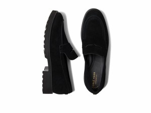 コールハーン レディース スリッポン・ローファー シューズ Geneva Loafer Waterproof Black Suede