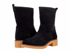 クラークス レディース ブーツ・レインブーツ シューズ Eden Mid Hi Black Suede