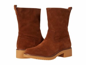 クラークス レディース ブーツ・レインブーツ シューズ Eden Mid Hi Dark Tan Suede