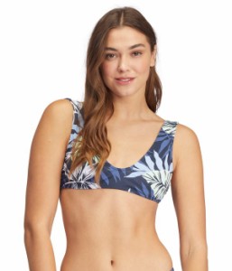 ロキシー レディース トップのみ 水着 Printed Beach Classics Bralette Mood Indigo Seaside Tropics