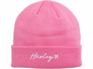 ハーレー レディース 帽子 アクセサリー Script Cuff Beanie Pink