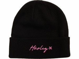 ハーレー レディース 帽子 アクセサリー Script Cuff Beanie Pink Glow