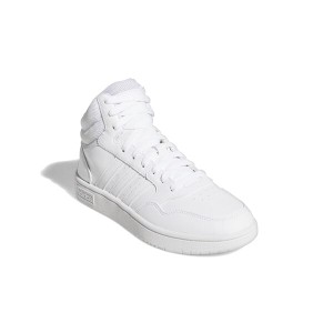 アディダス レディース スニーカー シューズ Hoops 3.0 Mid White/White/Dash Grey