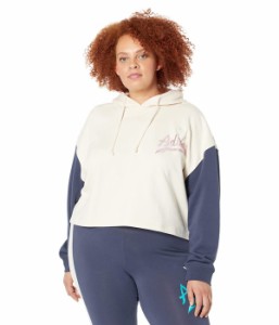 アディダス レディース パーカー・スウェット アウター Plus Size Logo Play Hoodie Wonder White/Shadow Navy