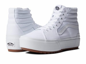 バンズ メンズ スニーカー シューズ Sk8-Hi Stacked (Canvas) True White