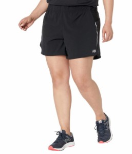 ニューバランス レディース ハーフパンツ・ショーツ ボトムス Plus Size Impact Run 5" Shorts Black