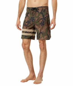 ハーレー メンズ ハーフパンツ・ショーツ 水着 Block Party 18" Boardshorts Olive