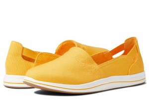 クラークス レディース スリッポン・ローファー シューズ Breeze Step Yellow Canvas