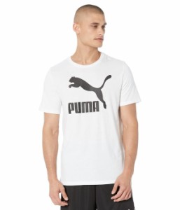 プーマ メンズ シャツ トップス Classics Logo Tee Puma White/Puma Black