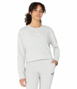 プーマ レディース パーカー・スウェット アウター Neon Dreaming High-Low Crew Light Gray Heather