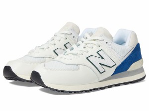 ニューバランス レディース スニーカー シューズ U574v2 White/Royal Blue