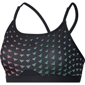 アディダス レディース ブラジャー アンダーウェア Aeroreact Training Light Support Bra Black 1