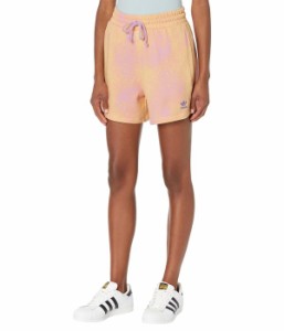 アディダス レディース ハーフパンツ・ショーツ ボトムス adiColor Beach Vibes AOP Boyfriend Shorts Bliss Lilac/Almost Yellow