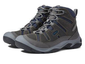 キーン メンズ ブーツ・レインブーツ シューズ Circadia Mid Waterproof Steel Grey/Legion Blue