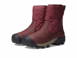 キーン レディース ブーツ・レインブーツ シューズ Betty Boot Pull-On Waterproof Burgundy/Black