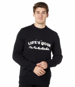 クイックシルバー メンズ ニット・セーター アウター Life's Quik Sweater Black