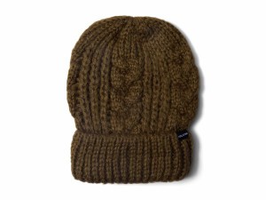 ボルコム メンズ 帽子 アクセサリー Cable Hand Knit Beanie Dark Teak