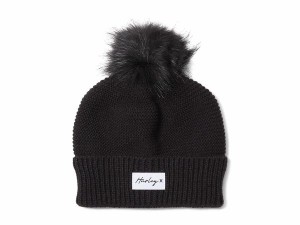 ハーレー レディース 帽子 アクセサリー Candace Pom Beanie Black