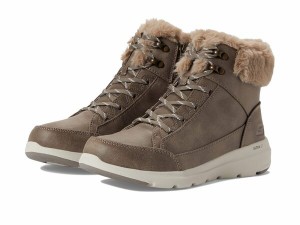 スケッチャーズ レディース ブーツ・レインブーツ シューズ Glacial Ultra - Cozyly Dark Taupe