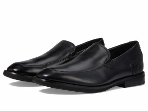 クラークス メンズ スリッポン・ローファー シューズ Un Hugh Step Black Leather