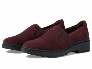 クラークス レディース スリッポン・ローファー シューズ Calla Rae Burgundy Suede