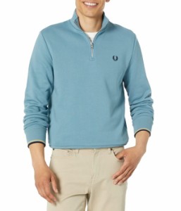 フレッドペリー メンズ パーカー・スウェット アウター 1/2 Zip Sweatshirt Ash Blue