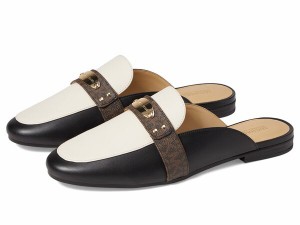 マイケルコース レディース スリッポン・ローファー シューズ Plate Mule Black/Light Cream