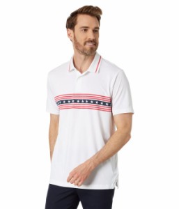 プーマ メンズ シャツ トップス Volition Freedom Stripe Polo Bright White/Ski Patrol