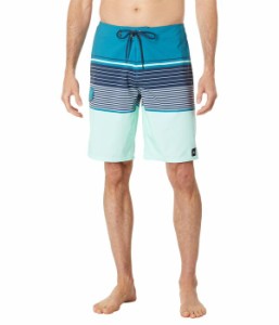 オニール メンズ ハーフパンツ・ショーツ 水着 Lennox Stripe 21" Boardshorts Light Jade