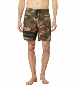 ハーレー メンズ ハーフパンツ・ショーツ 水着 Block Party 18" Boardshorts Olive