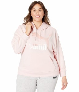 プーマ レディース パーカー・スウェット アウター Plus Size Classics Logo Hoodie Lotus/Pearl