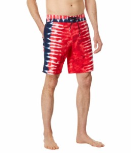 ボルコム メンズ ハーフパンツ・ショーツ 水着 Quatro De Julio Mod 19" Boardshorts Red