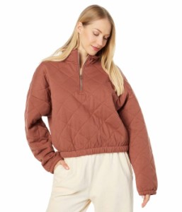 ロキシー レディース パーカー・スウェット アウター Bonfire Babe Quilted Sweatshirt Rustic Brown