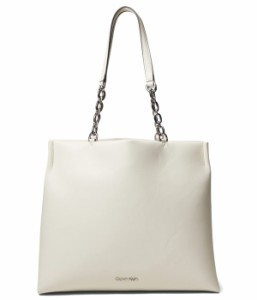 カルバンクライン レディース ハンドバッグ バッグ Kaitlyn Tote Cherub White