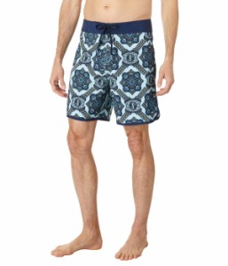 ボルコム メンズ ハーフパンツ・ショーツ 水着 Mod Magic Scallop 18" Boardshorts Misty Blue