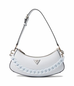 ゲス レディース ハンドバッグ バッグ Corina Top Zip Shoulder Bag White